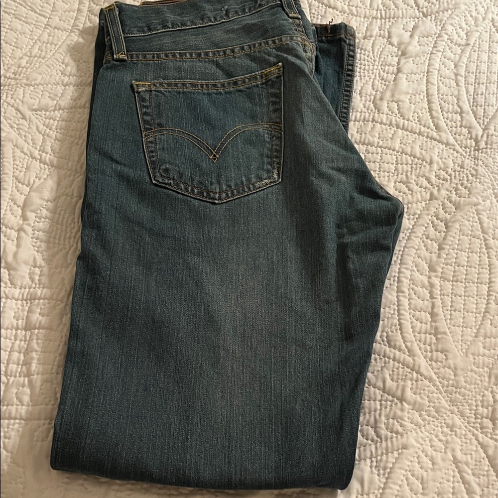 Men's Classic Blue Bootcut Jeans